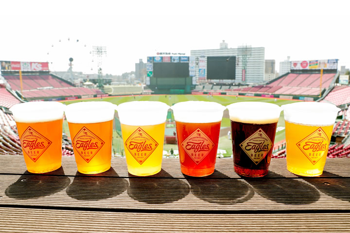 毎試合が東北ビール祭り 楽天オリジナルクラフトビール Eagles Beer は6種類