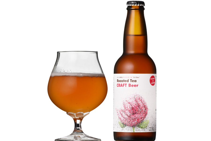 「自家焙煎ほうじ茶のクラフトビール」