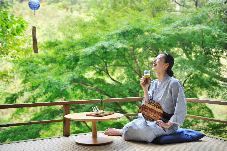 星野リゾート界「至福の湯上がりビール」