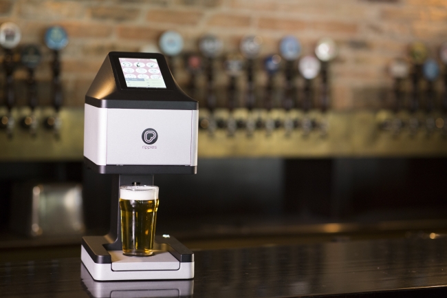 麦芽由来のインクでビールに泡アート！「リップルメーカーPM」