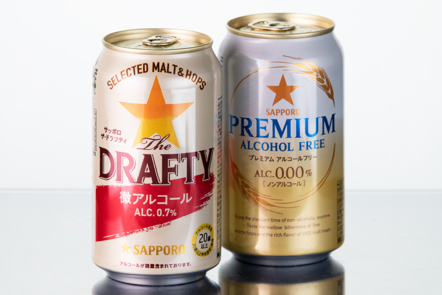 全日本送料無料 微アルコール サッポロ ビール The DRAFTY ドラフティ 350ml 1ケース 24本