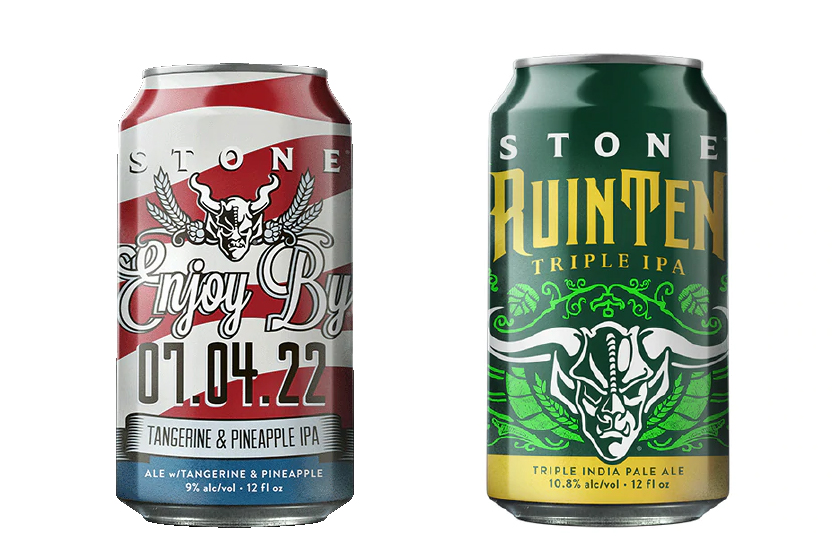 Stone Brewing「Stone Enjoy By 07.04.22 IPA」「Stone RuinTen Triple IPA」