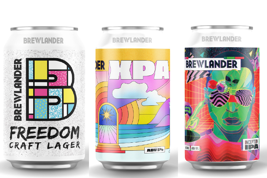 BREWLANDER「FREEDOM LAGER」「INCEPTION IPA」「XTRA PALE ALE」