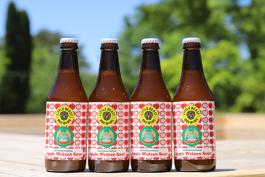 富士桜高原麦酒、LITTLE BEAST BREWING「Apple Weizen Sour(アップル ヴァイツェン サワー)」