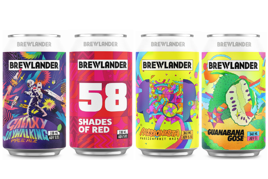 BREWLANDER「GALAXY JAYWALKING」「58 SHADES OF RED」「PASSIONISTA PASSIONFRUIT HAZY」「GUANABANA GOSE」