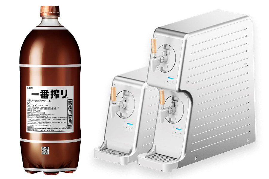 人気を誇る 3LのPET容器使うサーバー｢TAPPY(タッピー)｣導入店が2万店突破！ ビール・発泡酒