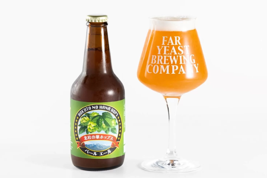 小林ホップ農園、Far Yeast Brewing「北杜の華ホップス ペールエール」