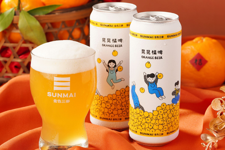 SUNMAI「晃晃橘啤」「晃晃黒啤」「LEMON BEER」「POUCHONG TEA PILSENER」
