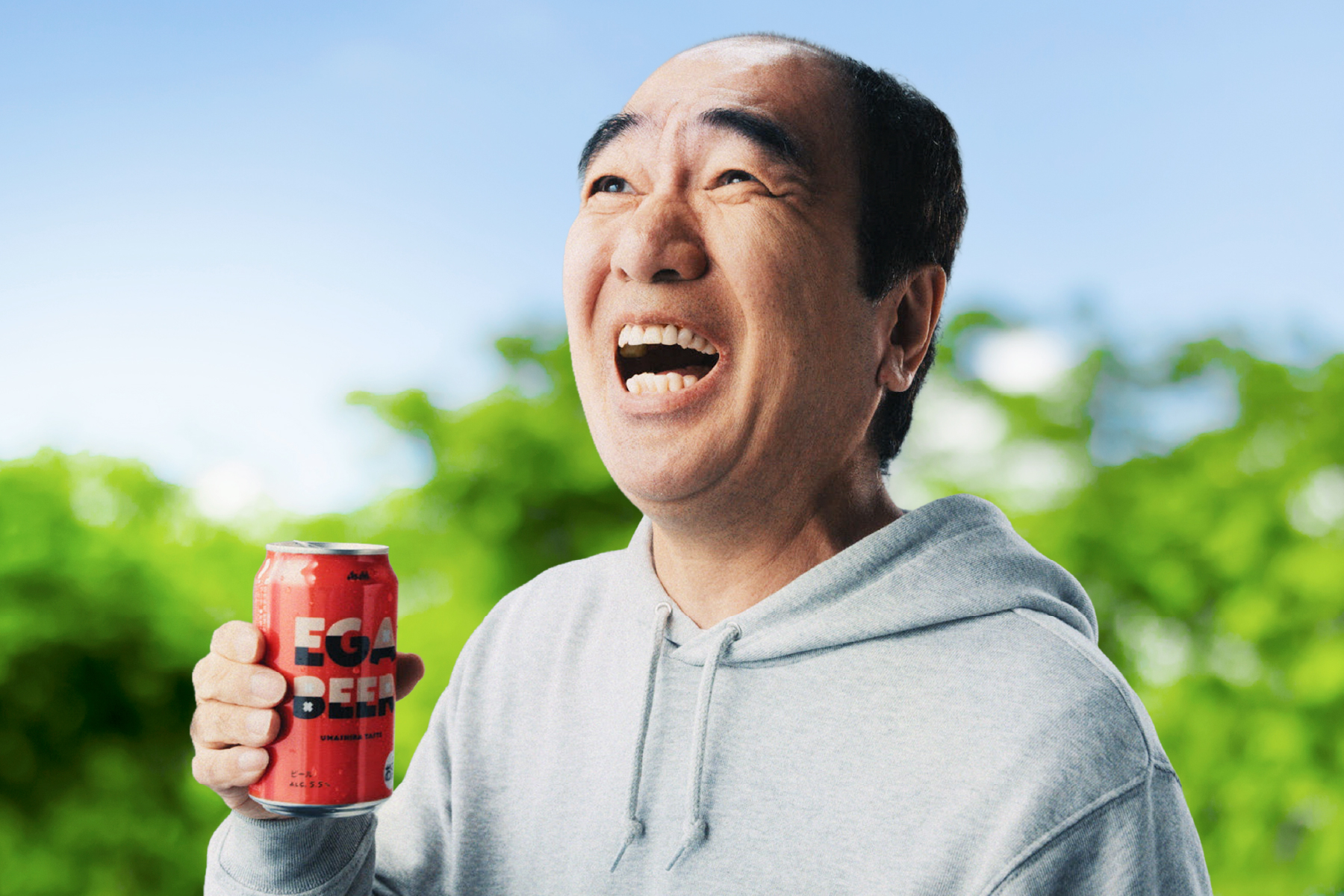 大反響の｢EGA BEER(エガビアー)｣再び！江頭2:50×アサヒの衝撃コラボ